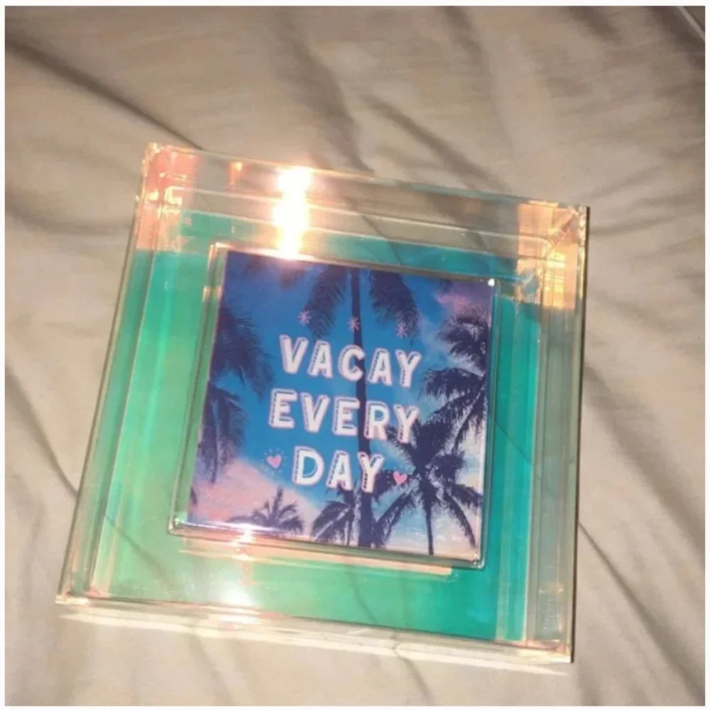 ⭐️ Holographic Square Picture Peasant Farm Hipster Hippie College Art Boho Frame
